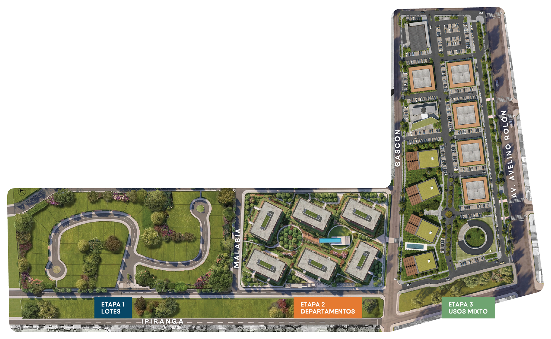 Masterplan Urbana Santa Rita: etapas 1, 2 y 3